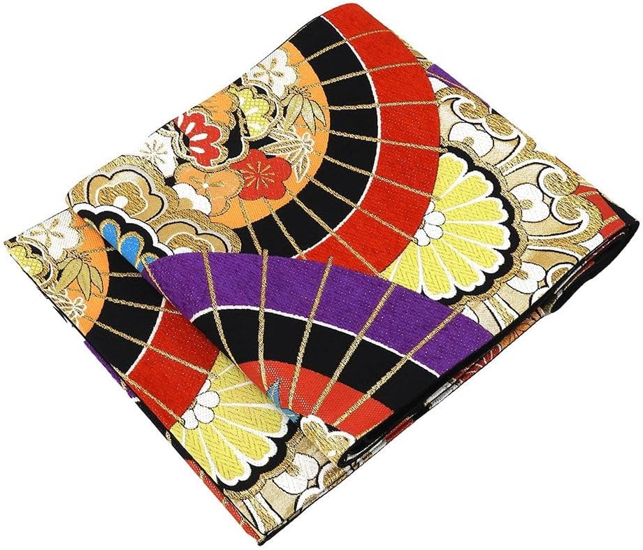 きもの翔鶴] 袋帯 交織 菊花模様 袋帯 振袖 リサイクル g0584 新古